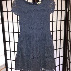 Francesca’s blue lace dress